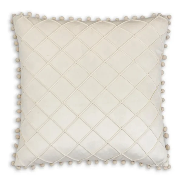 Cloud9d Diamond Beige Pillow – 20″ X 20″ PILLOWS, RUGS, & THROWS