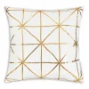 Cloud9d PILLOWS, RUGS, & THROWS Sera Ivory Gold Pillow – 20″ X 20″