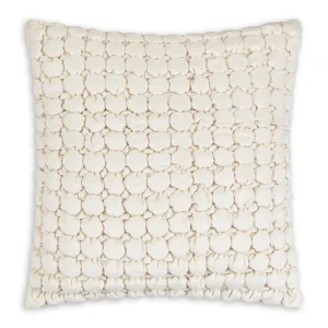 Cloud9d PILLOWS, RUGS, & THROWS Serena Beige Pillow – 20″ X 20″