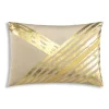 Cloud9d PILLOWS, RUGS, & THROWS Zara – Beige Velvet Pillow W/ Abstract Gold Foil 20 X 14