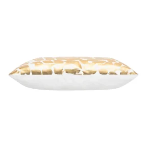 Cloud9d PILLOWS, RUGS, & THROWS Becca Ivory And Gold Pillow – 20″ X 20″