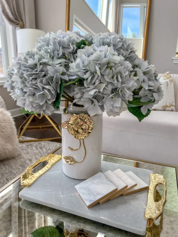 Inspire Me! Home Decor 19″ Blue/Grey Hydrangea Stem