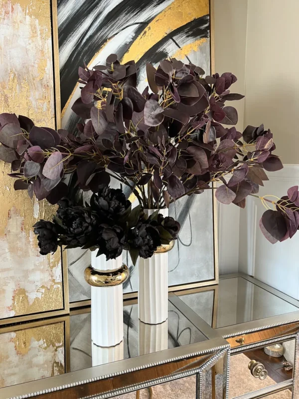 Inspire Me! Home Decor 19″ Black Peony Stem
