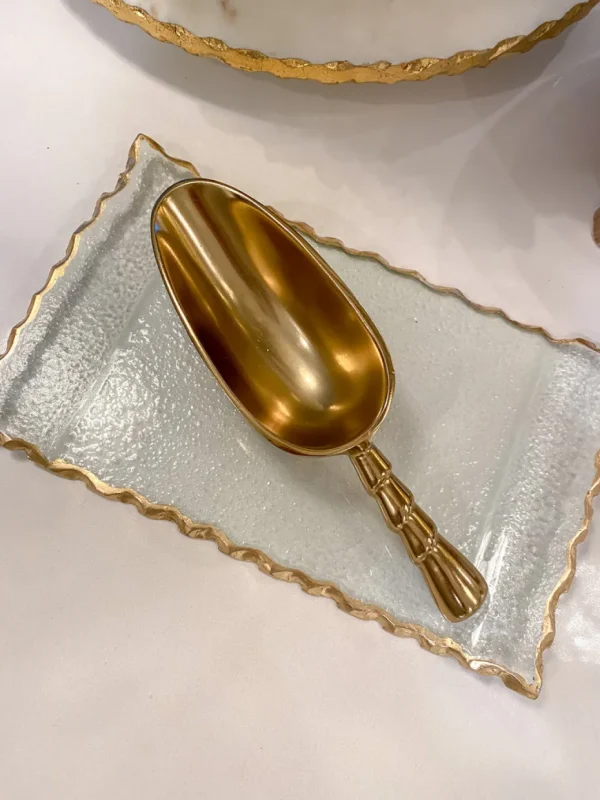 Inspire Me! Home Decor 8.5″ Gold Twist Scoop