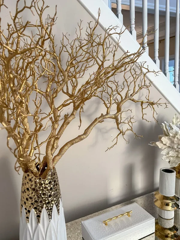 Inspire Me! Home Decor 37″ Gold Metallic Manzanita Branch