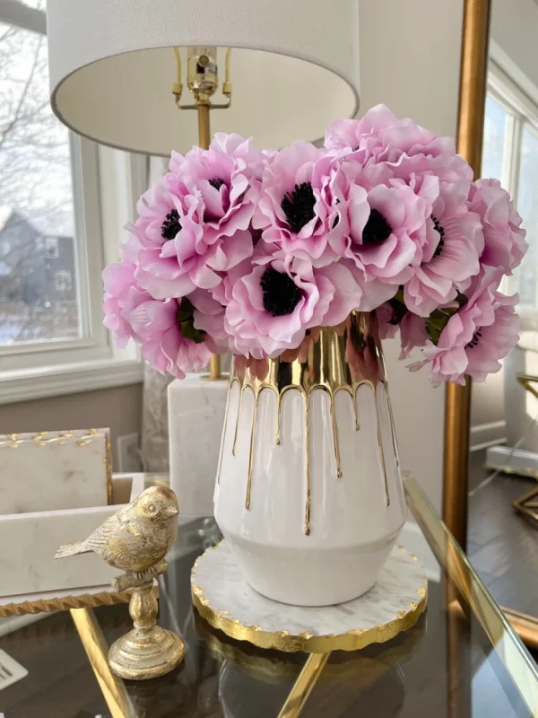 Inspire Me! Home Decor 12″ Lavender Two Tone Anemone Bundle
