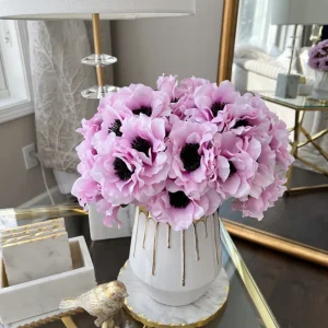 Inspire Me! Home Decor 12″ Lavender Two Tone Anemone Bundle
