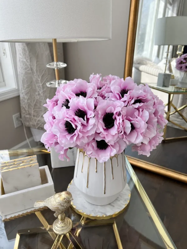 Inspire Me! Home Decor 12″ Lavender Two Tone Anemone Bundle