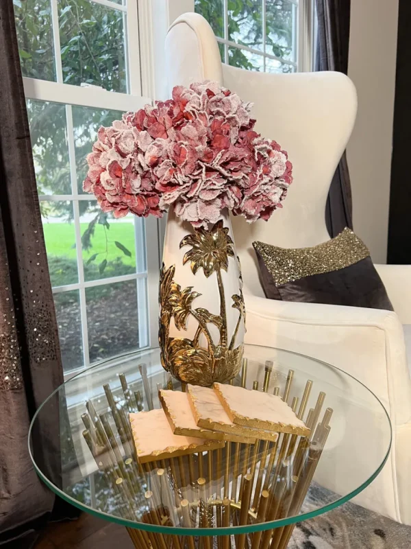 Inspire Me! Home Decor 27″ Mauve Snow Sprinkle Hydrangea Stem