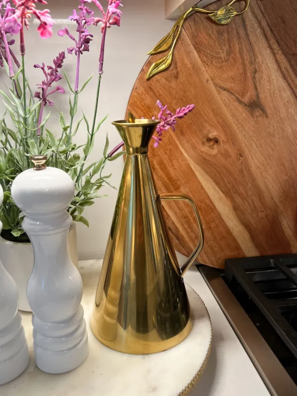 Inspire Me! Home Decor 32. Oz Gold Oil Cruet/ Oil Dispenser