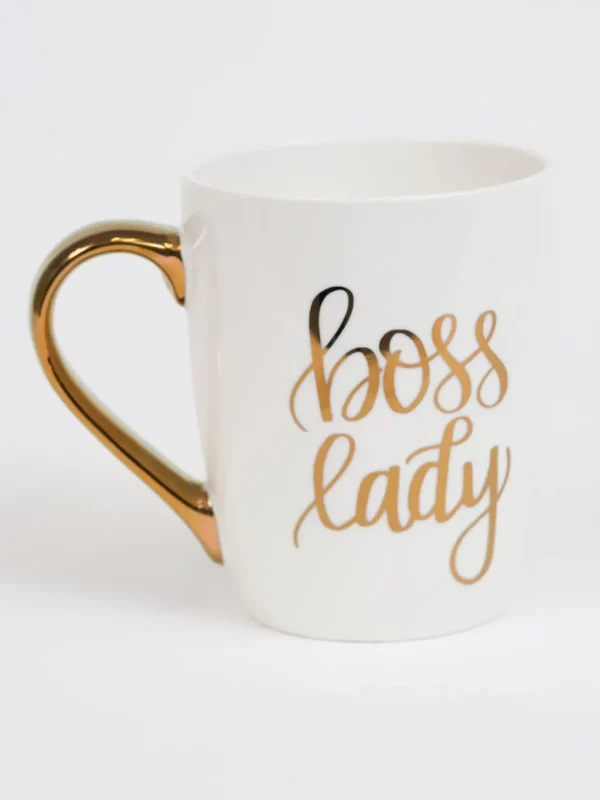 Inspire Me! Home Decor 16 Oz. Boss Lady Mug W/ Gold Handle