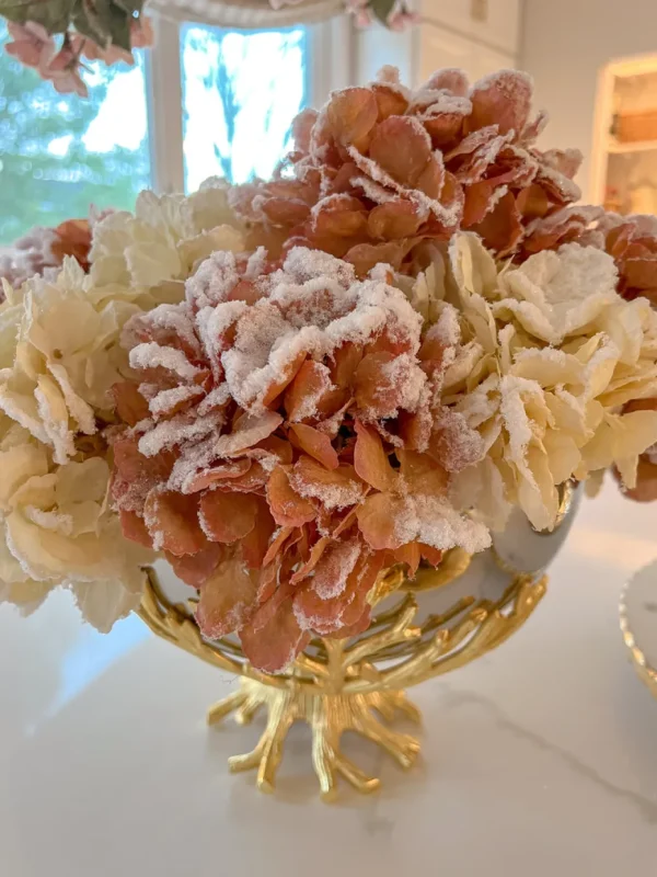 Inspire Me! Home Decor 27″ Pink Snow Sprinkle Hydrangea Stem