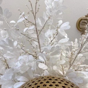 Inspire Me! Home Decor 45″ Tall White Leaf Stem