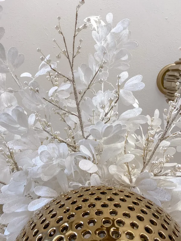 Inspire Me! Home Decor 45″ Tall White Leaf Stem