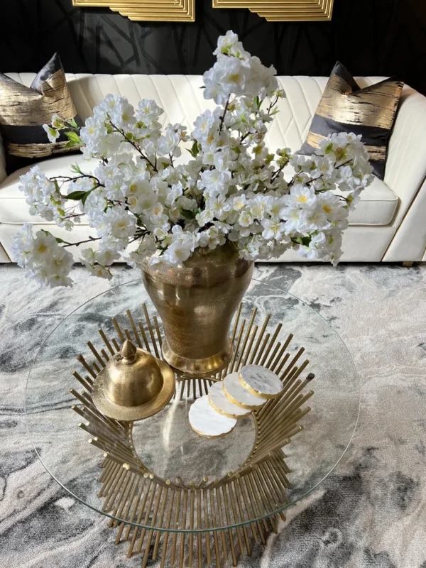 Inspire Me! Home Decor 18″ White Cherry Blossom Stem