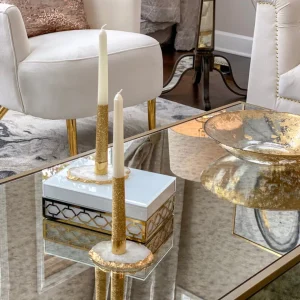 Inspire Me! Home Decor Agate Candle Holder