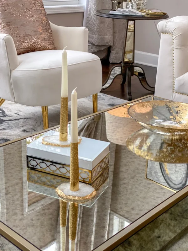 Inspire Me! Home Decor Agate Candle Holder