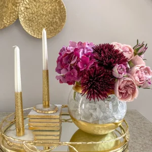 Inspire Me! Home Decor Agate Candle Holder
