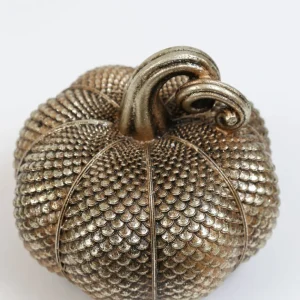 Inspire Me! Home Decor Antique Gold Resin Pumpkin (3 Styles)