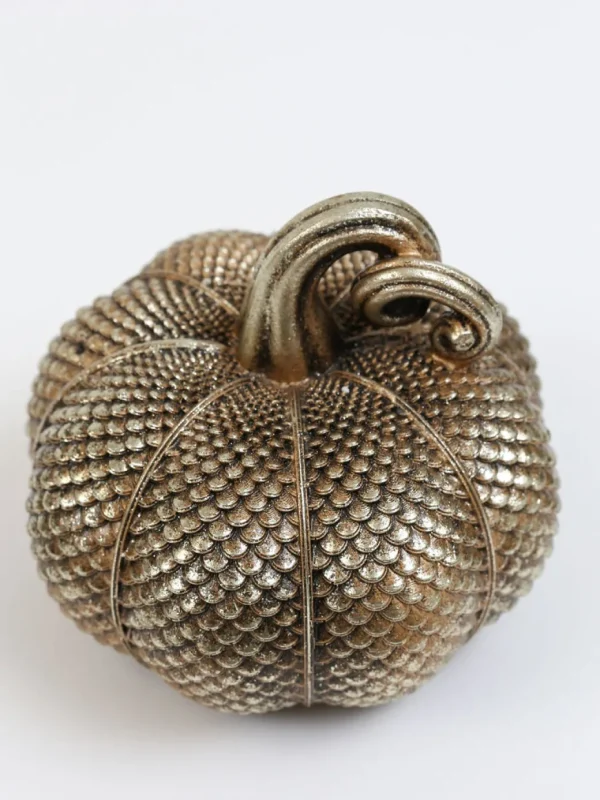 Inspire Me! Home Decor Antique Gold Resin Pumpkin (3 Styles)
