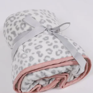 Inspire Me! Home Decor BATHROOM Grey Leopard Print Towel Wrap