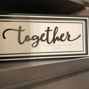 Inspire Me! Home Decor Black And White Wooden Home Signs (2 Styles) WALL ART & MIRRORS