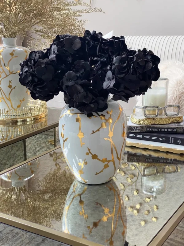 Inspire Me! Home Decor Black Hydrangea Stem