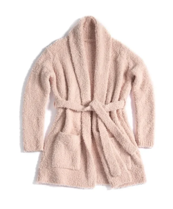 Inspire Me! Home Decor Blush Pink Plush Bath Robe With Pockets (2 Sizes)