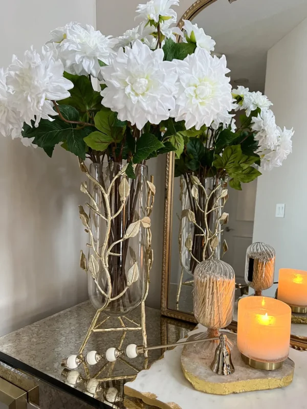 Inspire Me! Home Decor Branch Vase With Clear Glass Insert (2 Colors)