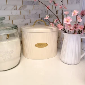 Inspire Me! Home Decor Breadbox With Gold Handle