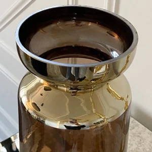 Inspire Me! Home Decor Brown And Gold Vase