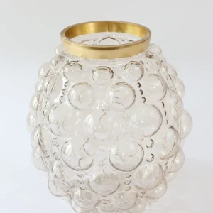 Inspire Me! Home Decor Bubble Vase With Gold Rim (2 Sizes)