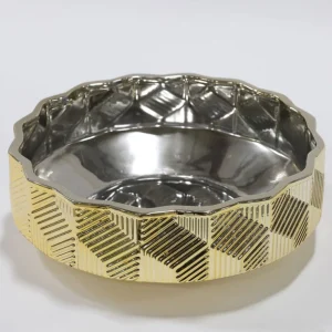 Inspire Me! Home Decor Champagne Textured Ceramic Bowls (3 Sizes)