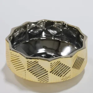 Inspire Me! Home Decor Champagne Textured Ceramic Bowls (3 Sizes)