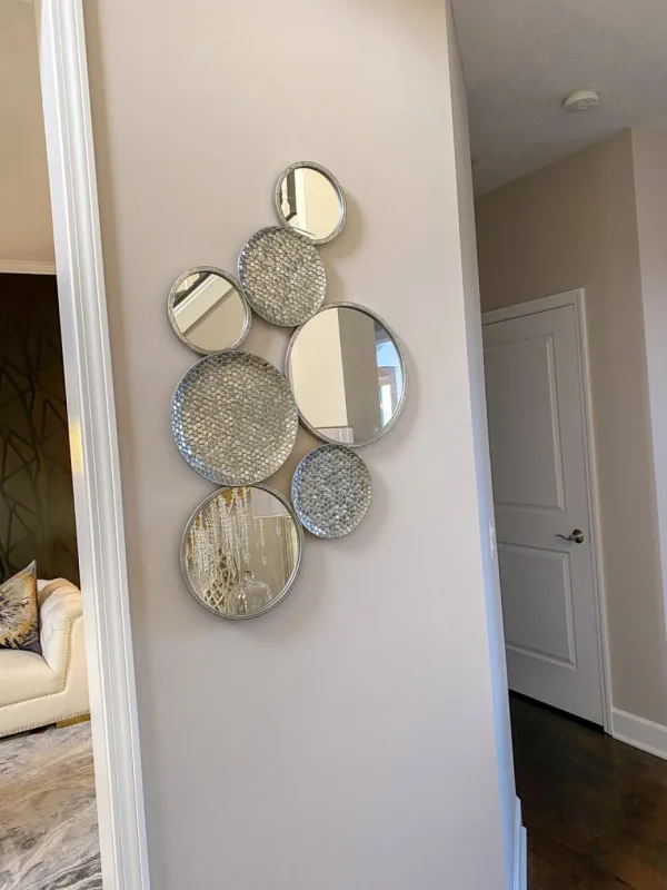 Inspire Me! Home Decor Circle Mirrored Wall Decor (Silver)