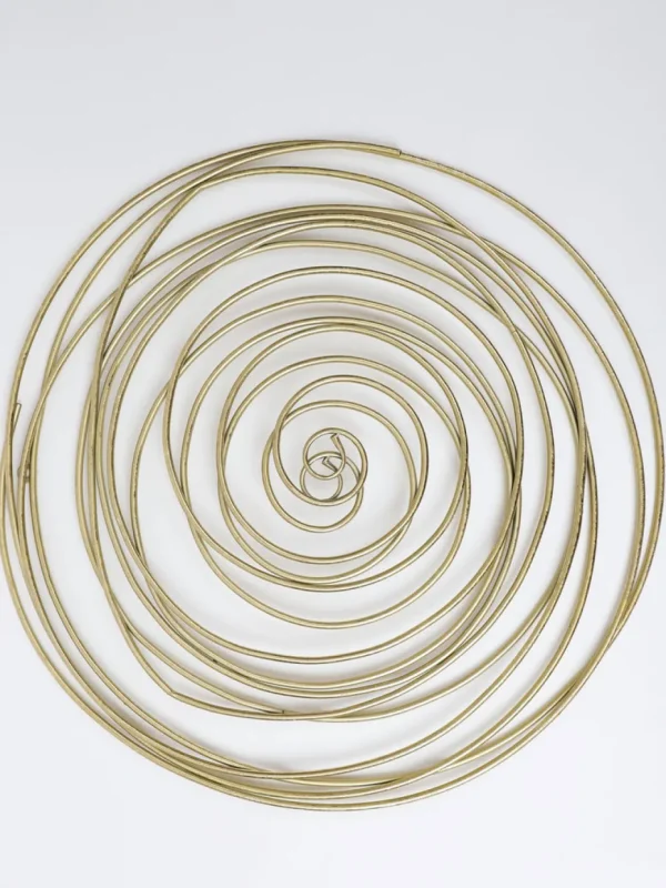Inspire Me! Home Decor Coiled Wall Art Gold