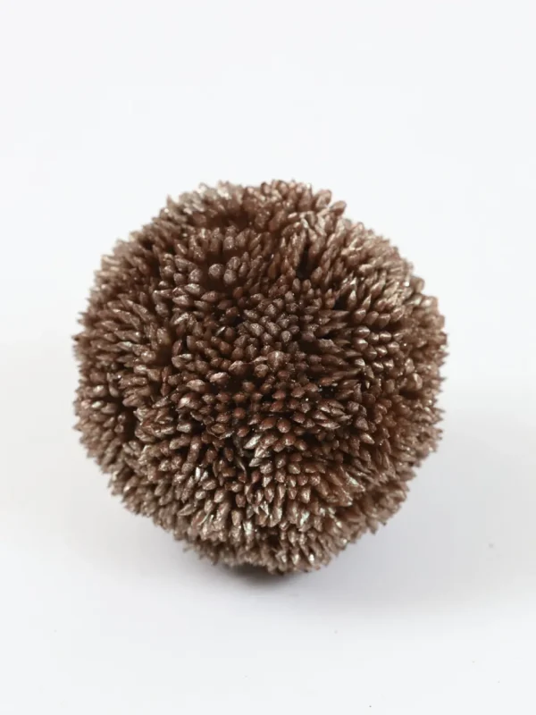 Inspire Me! Home Decor Copper Metallic Floral Orb (2 Sizes)