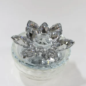 Inspire Me! Home Decor Crystal Lotus Top Candle (2 Colors)