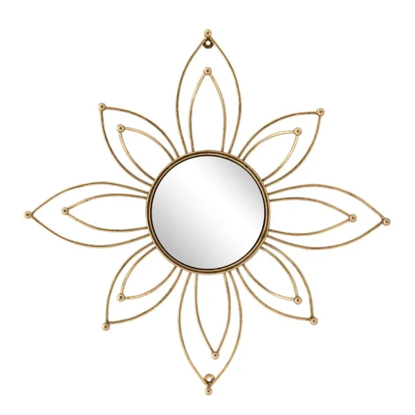 Inspire Me! Home Decor Decorative Gold Metal Flower/ Wall Art