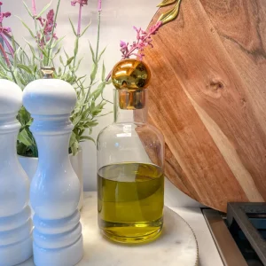 Inspire Me! Home Decor Decanter With Gold Round Top (2 Sizes)