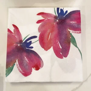 Inspire Me! Home Decor Decorative Square Lunch Napkins (9 Patterns)