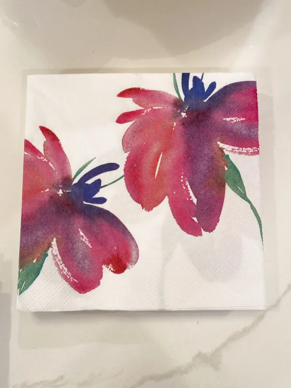 Inspire Me! Home Decor Decorative Square Lunch Napkins (9 Patterns)