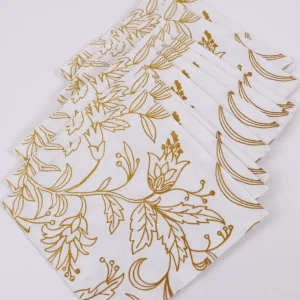 Inspire Me! Home Decor Decorative Square Lunch Napkins (9 Patterns)