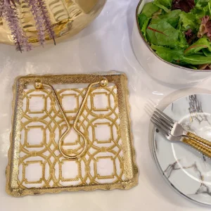 Inspire Me! Home Decor Decorative Square Lunch Napkins (9 Patterns)