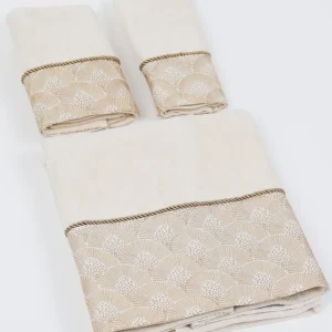 Inspire Me! Home Decor Decorative Shell Towel (2 Colors, 3 Styles)