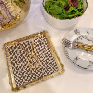 Inspire Me! Home Decor Decorative Square Lunch Napkins (9 Patterns)