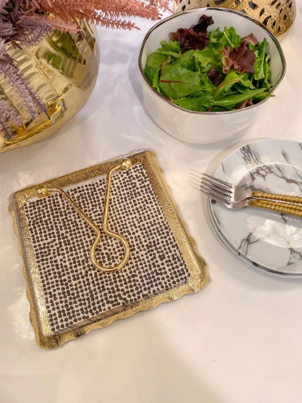 Inspire Me! Home Decor Decorative Square Lunch Napkins (9 Patterns)