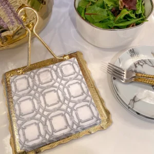 Inspire Me! Home Decor Decorative Square Lunch Napkins (9 Patterns)