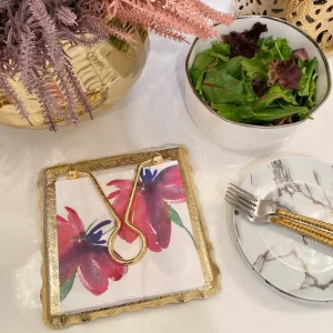 Inspire Me! Home Decor Decorative Square Lunch Napkins (9 Patterns)