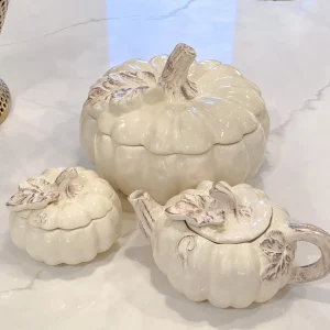 Inspire Me! Home Decor Dolomite Pumpkin Collection ( 3 Sizes And Shapes Available ) KITCHEN